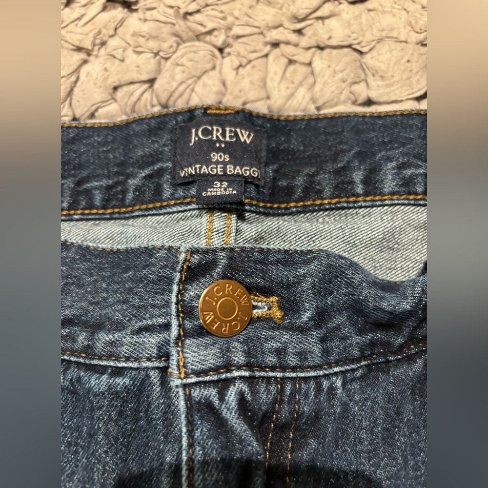 J. Crew 90s Vintage Baggy Denim Jeans - 100% cotton - Picture 5 of 7